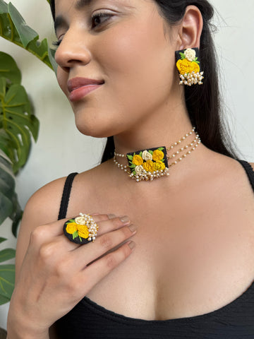 Laboni Necklace set | Necklace + Earrings + Ring