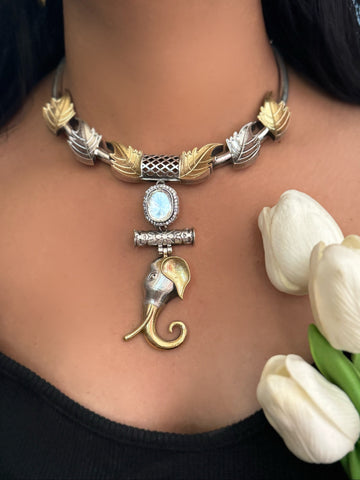 Ganadhyaksha Necklace Earrings Set