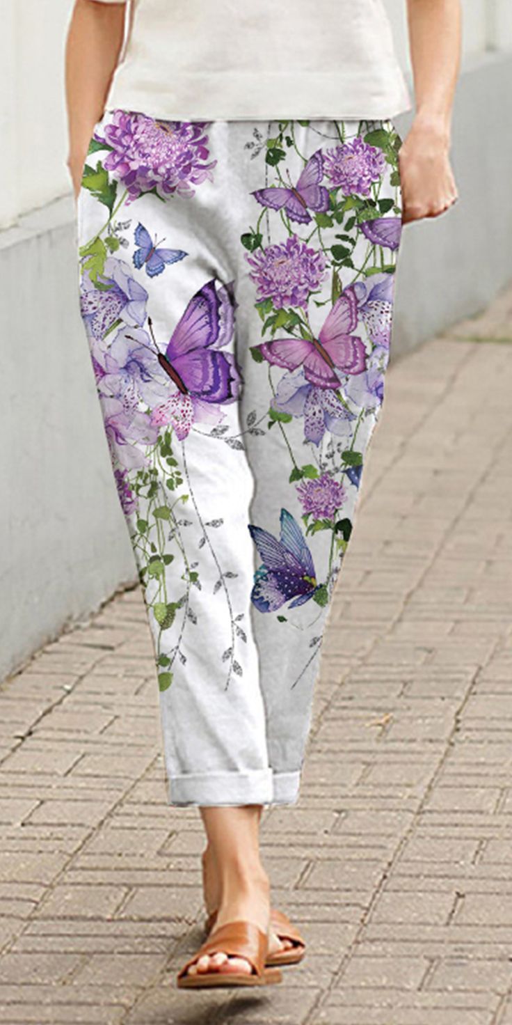 Cotton Floral Print Bottom