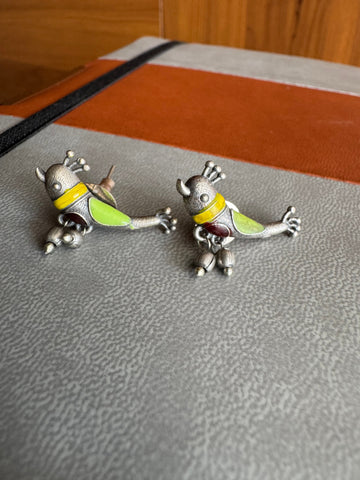 Sangita German Silver Earrings