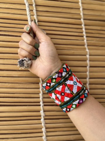 Kennedy Kutchi Fabric Bracelet | Handcuff