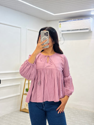 Lilac Glow Rayon Top
