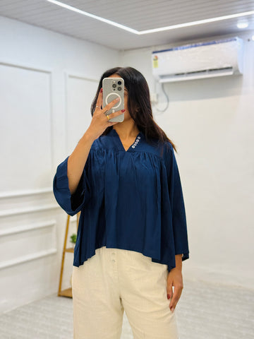 Sapphire Soft Rayon Top