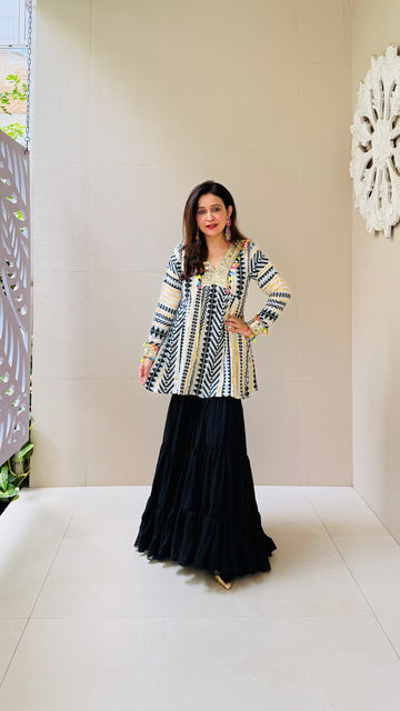 NoirNav Sharara Set