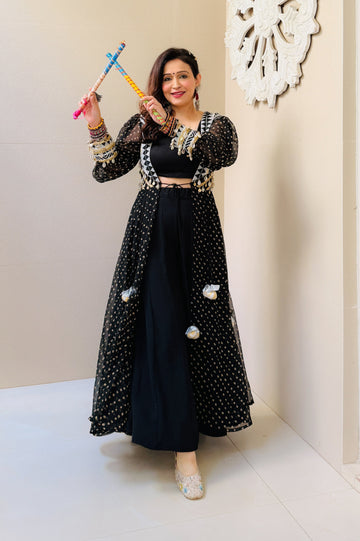 Morni twirl - Top and Cape Dress