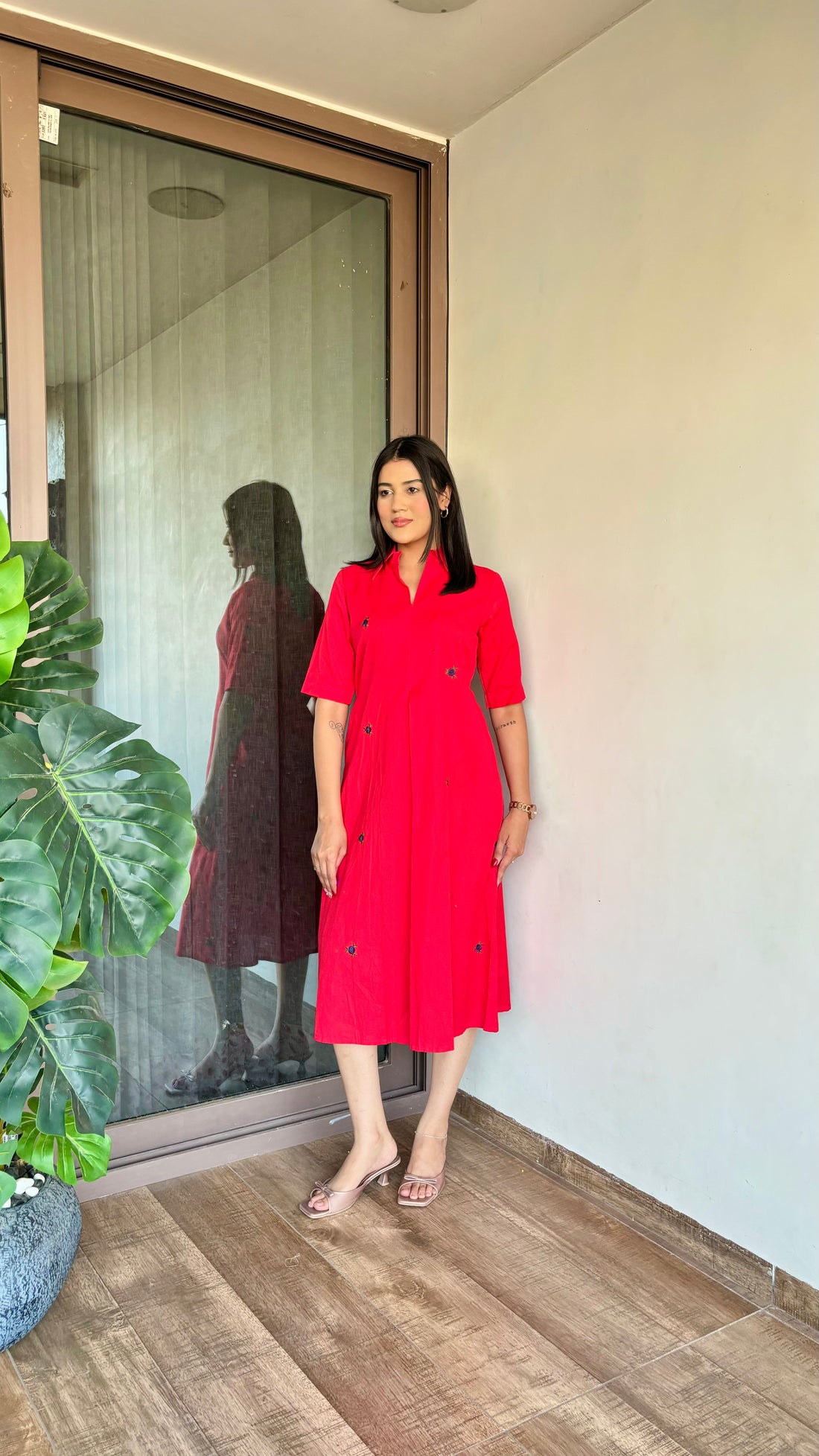Cotton Breeze Midi Dress