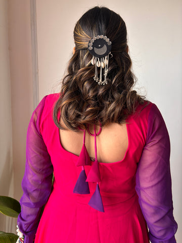 Black moon - Hair clip