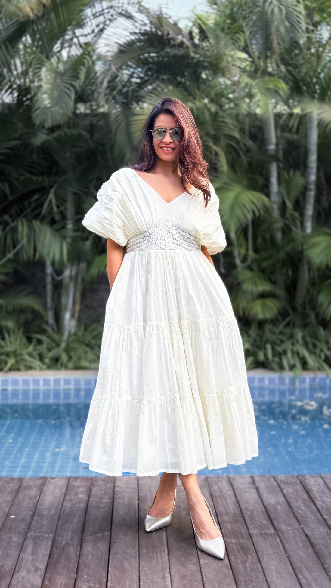 Mul Cotton Midi Dress