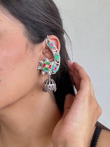 Mirror & Moonstone Earrings