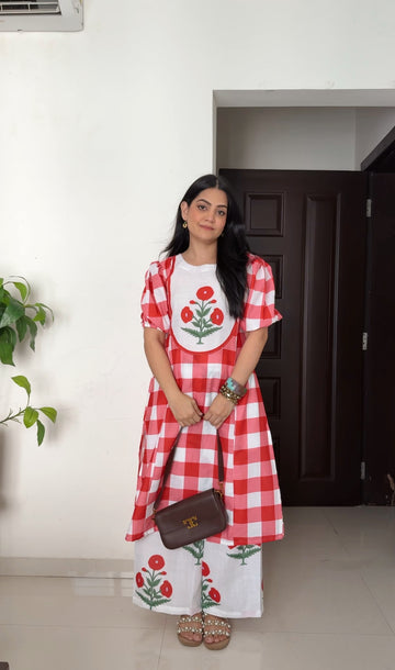 Flora Checks Cordset