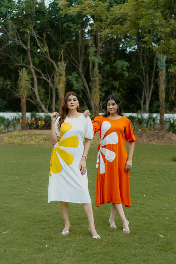 Flora Bloom Midi Dress