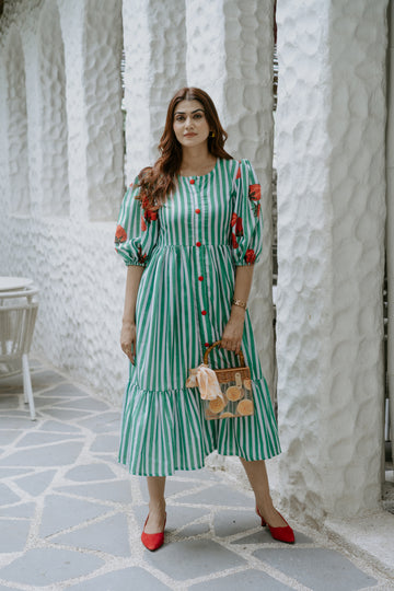 Strawberry Trails Maxi Dress
