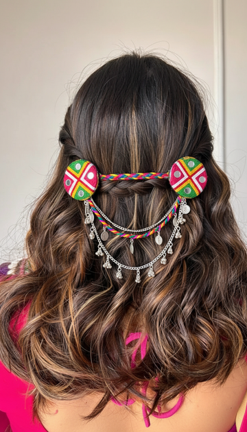 Navratna Charm - Hair clip