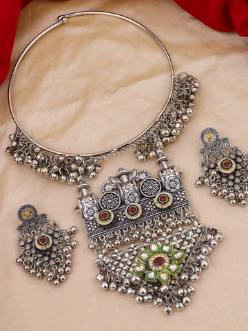Jaharana Hasli necklace Set | Necklace + Earrings