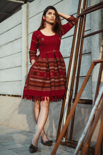 Shikha Woollen Dress
