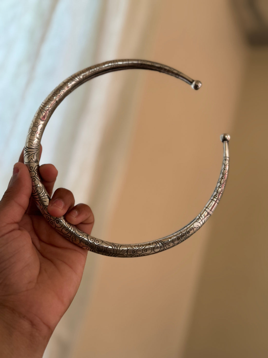 Mahisha Oxidised Hasli | Necklace