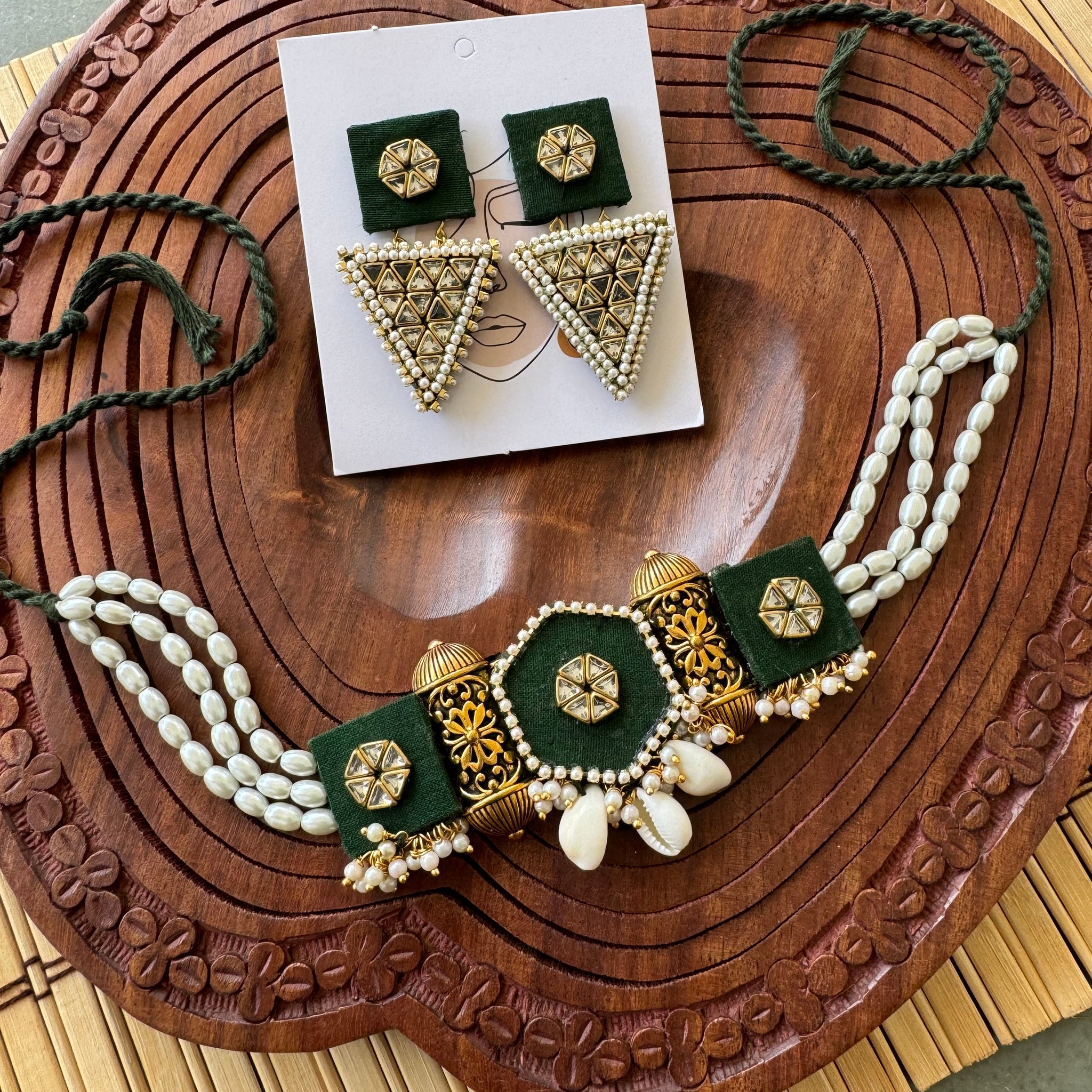 Haisha Necklace + Earrings Set