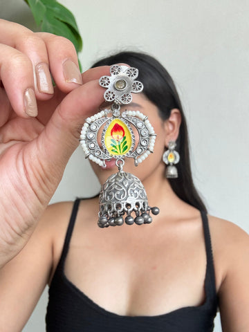 Griham German Silver Earrings