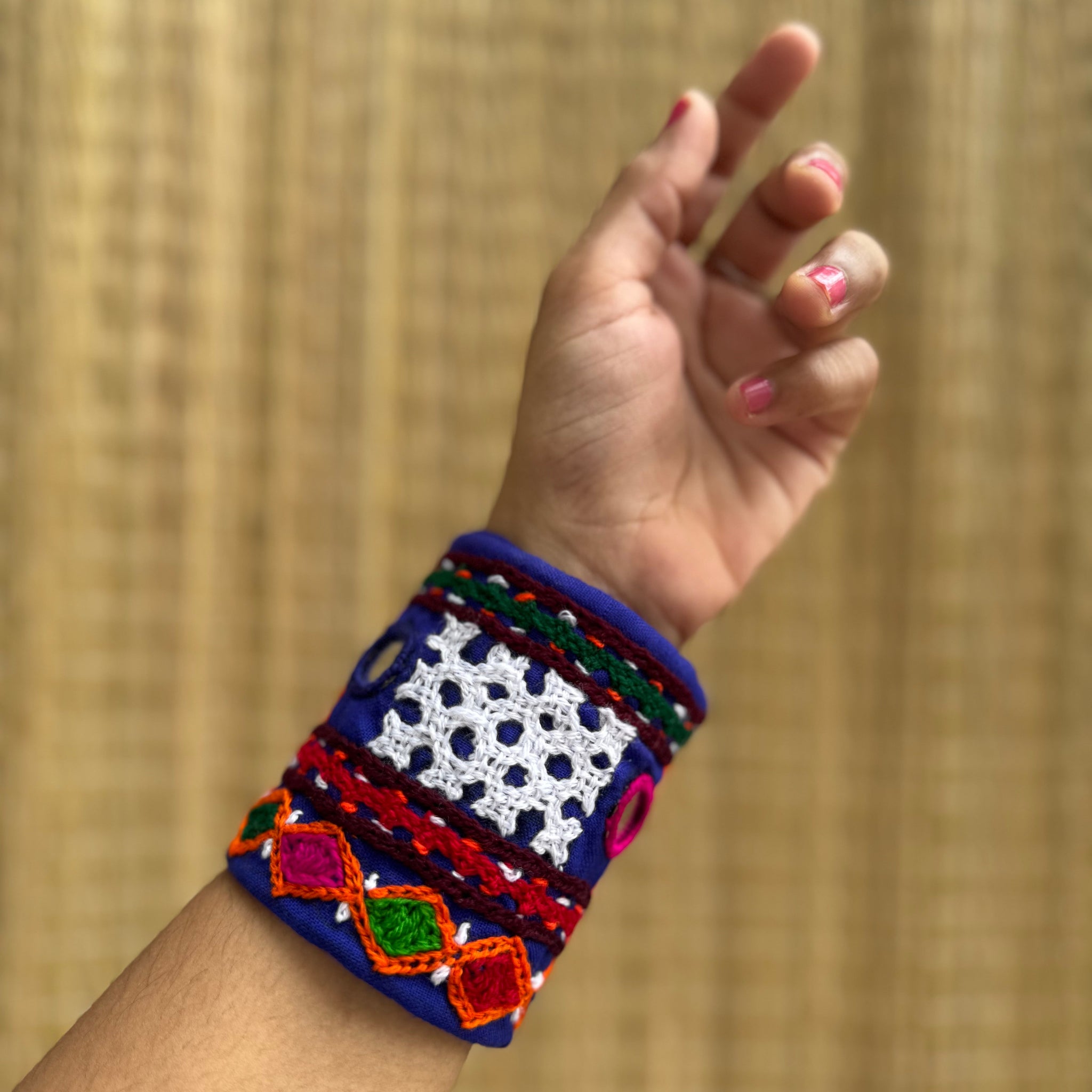 Blaire Kutchi Fabric Handcuffs| Set of 2 Kada