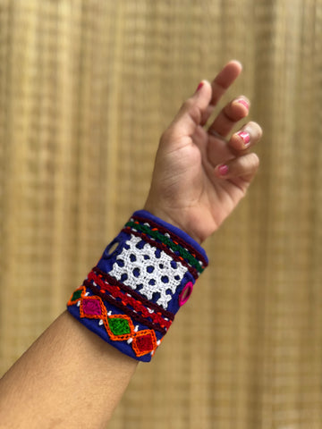 Blaire Kutchi Fabric Handcuffs| Set of 2 Kada