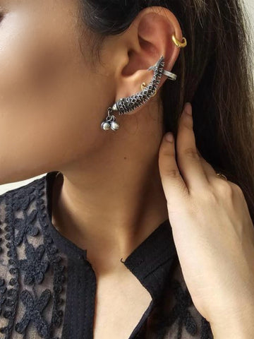 Matshyayini Ear cuffs | German Silver Balis