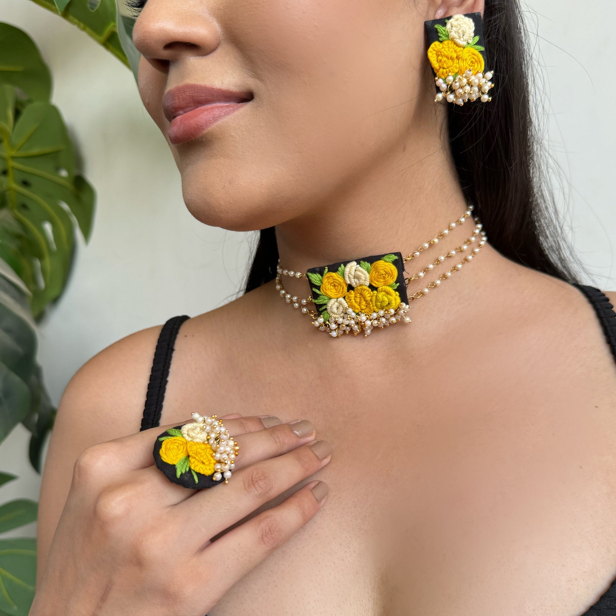 Laboni Necklace set | Necklace + Earrings + Ring