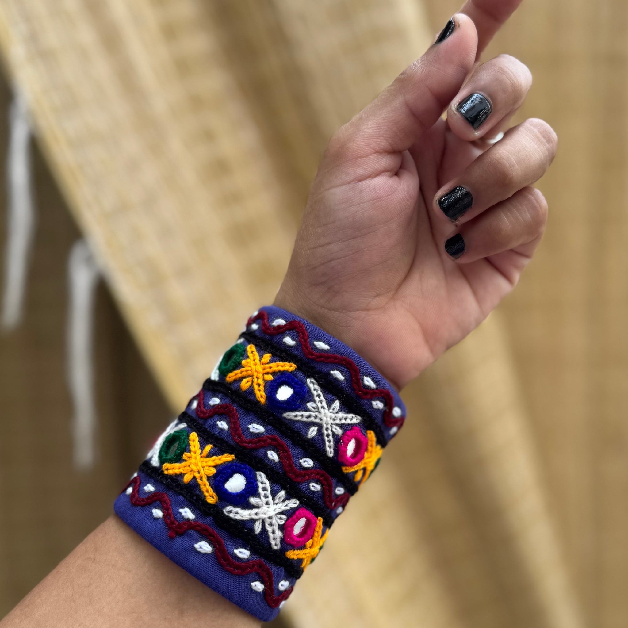 Ekarshi Fabric Handcuff | Bracelet