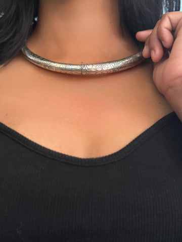 Mahisha Oxidised Hasli | Necklace