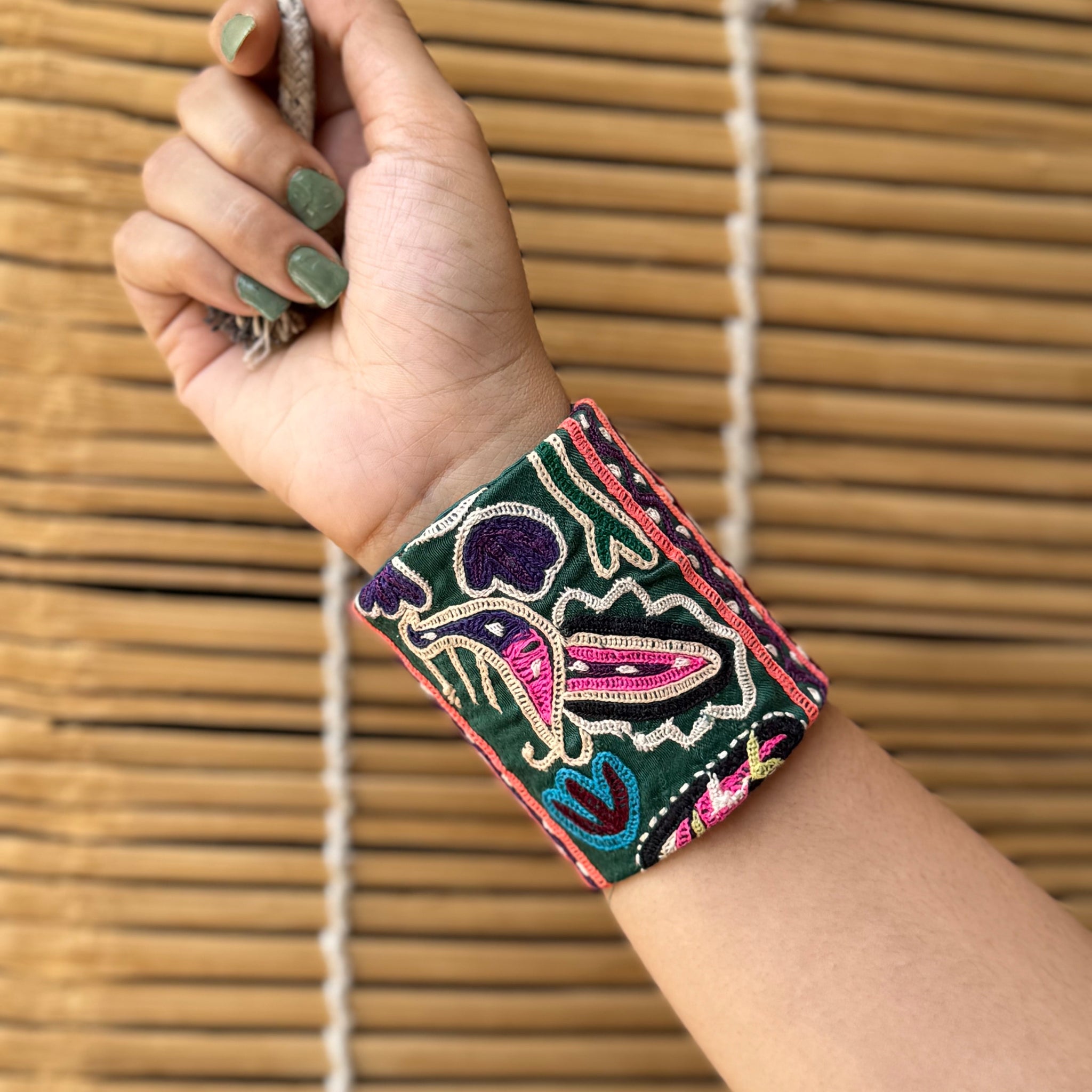 Alma Kutchi Fabric Bracelet | Handcuff