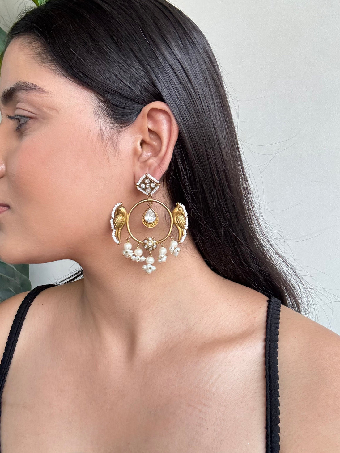 Kirat Golden Earrings