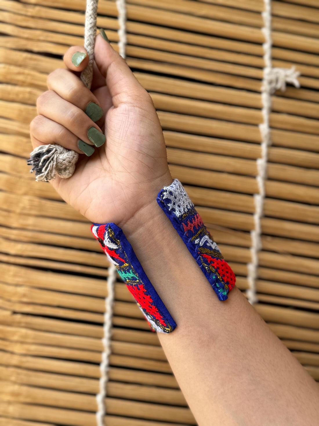 Aliye Kutchi Fabric Bracelet | Handcuff