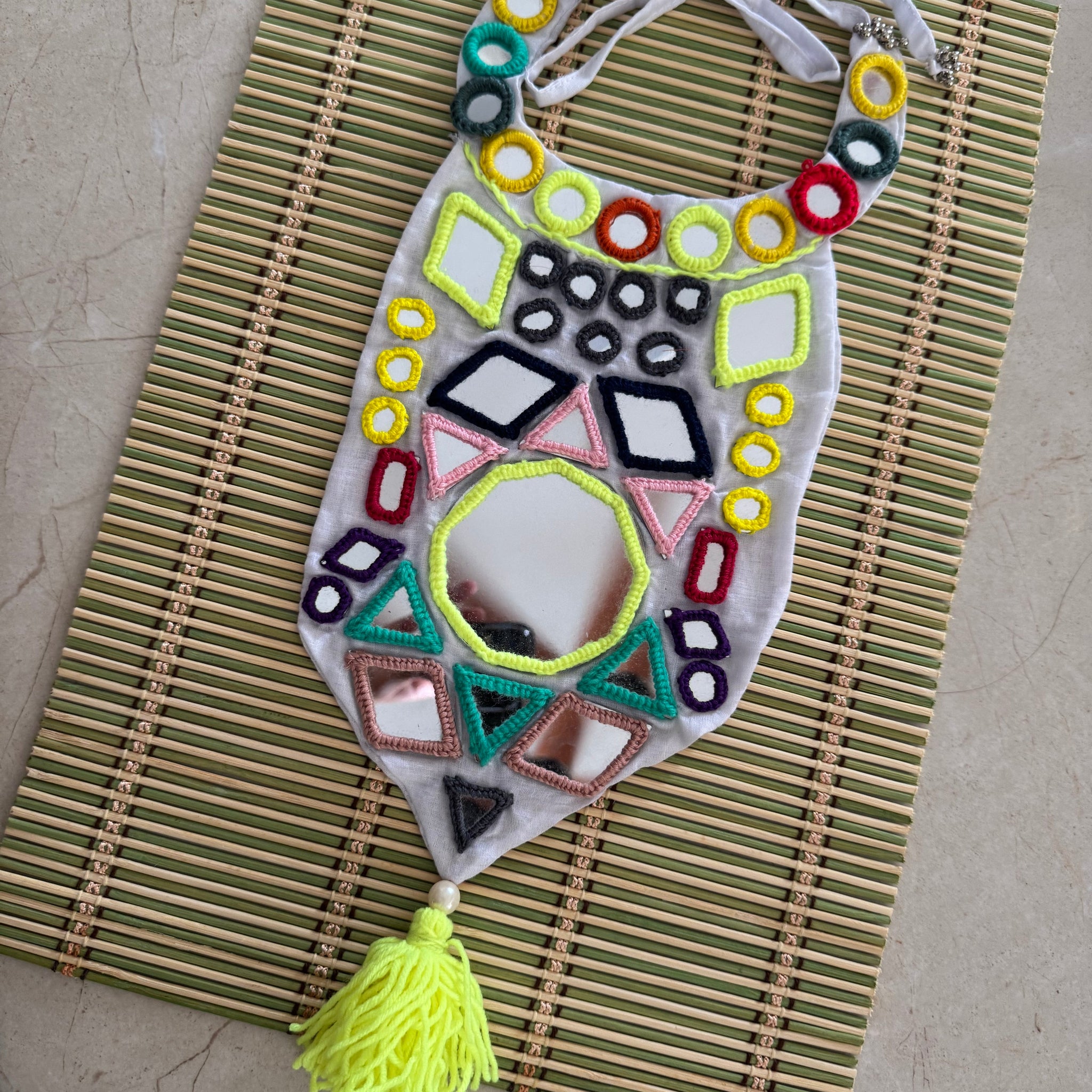 Aadhyasakti Mirrorwork Necklace
