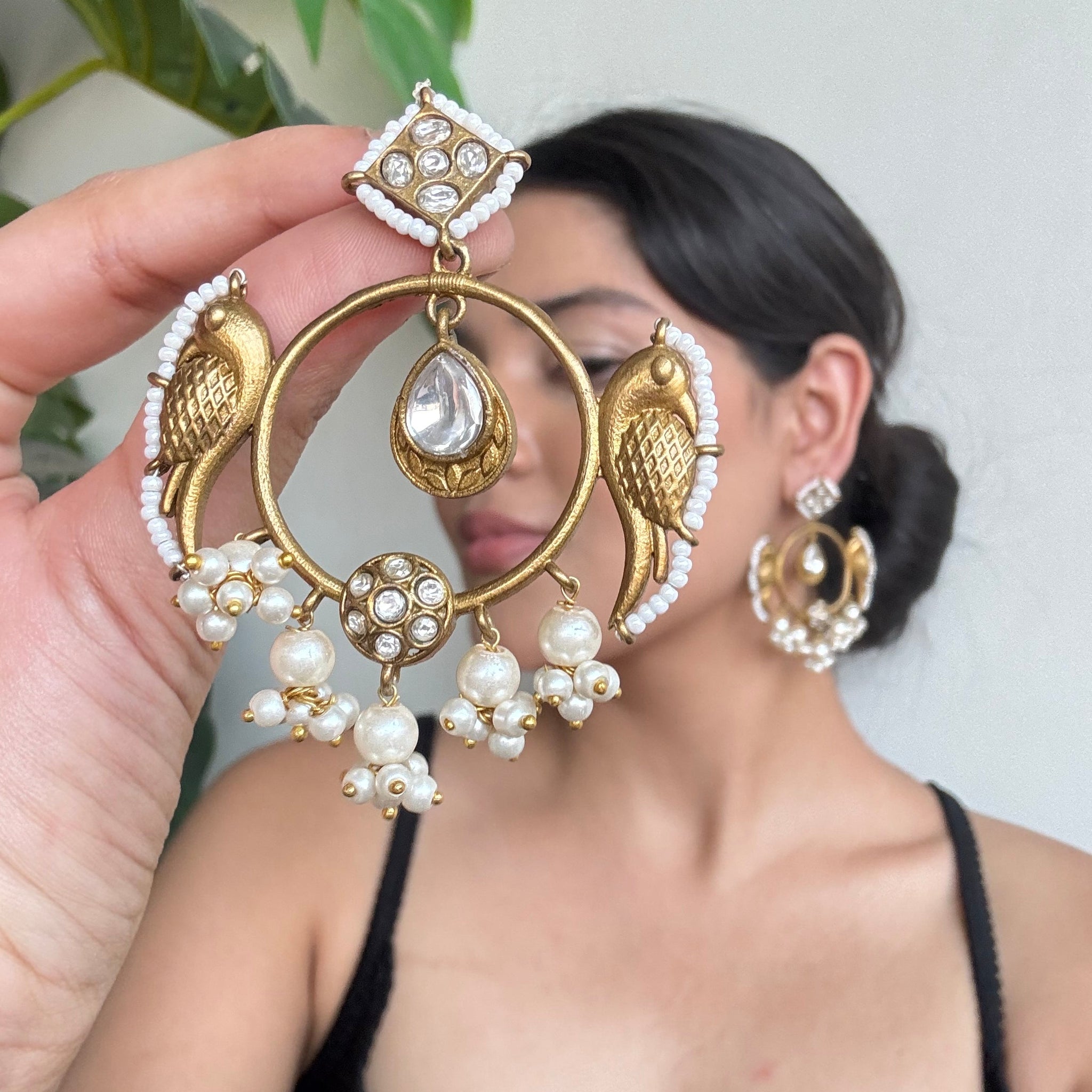 Kirat Golden Earrings