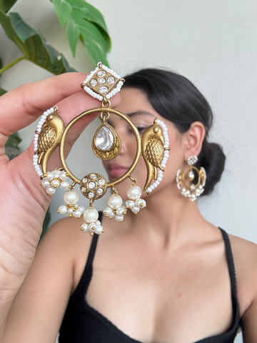 Kirat Golden Earrings