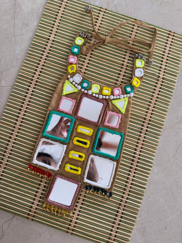 Maheshwari Mirrorwork Necklace