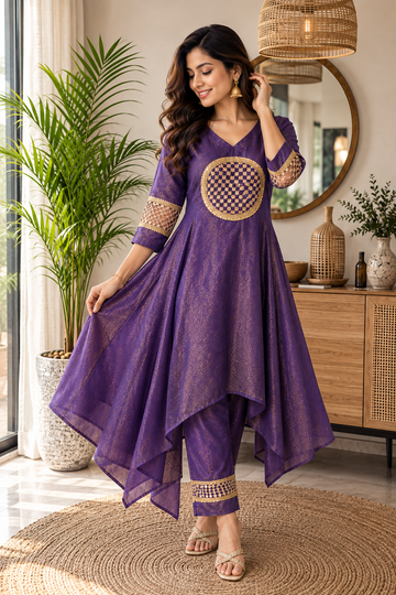 Zivara Gold Detail Co-Ord Set
