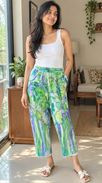 Cotton Floral Print Bottom