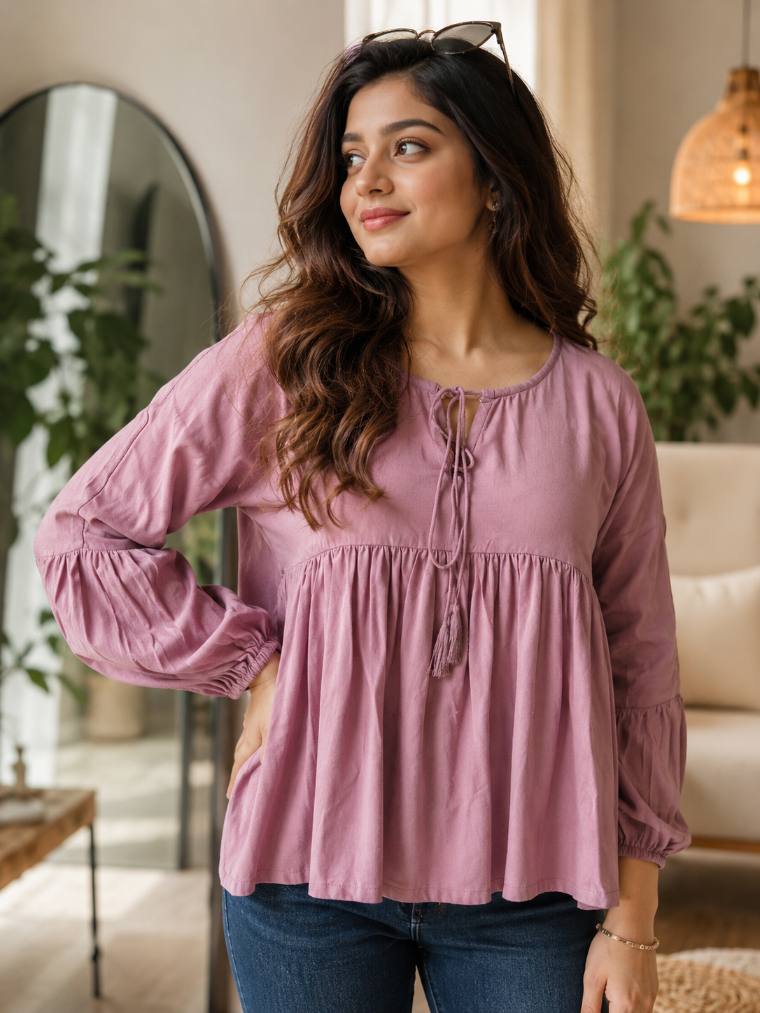 Lilac Glow Rayon Top