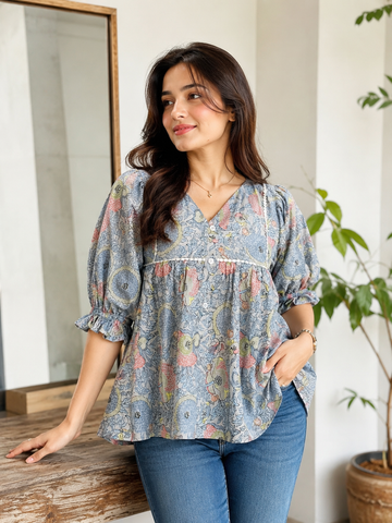Jaipuri Breeze Blossom Top