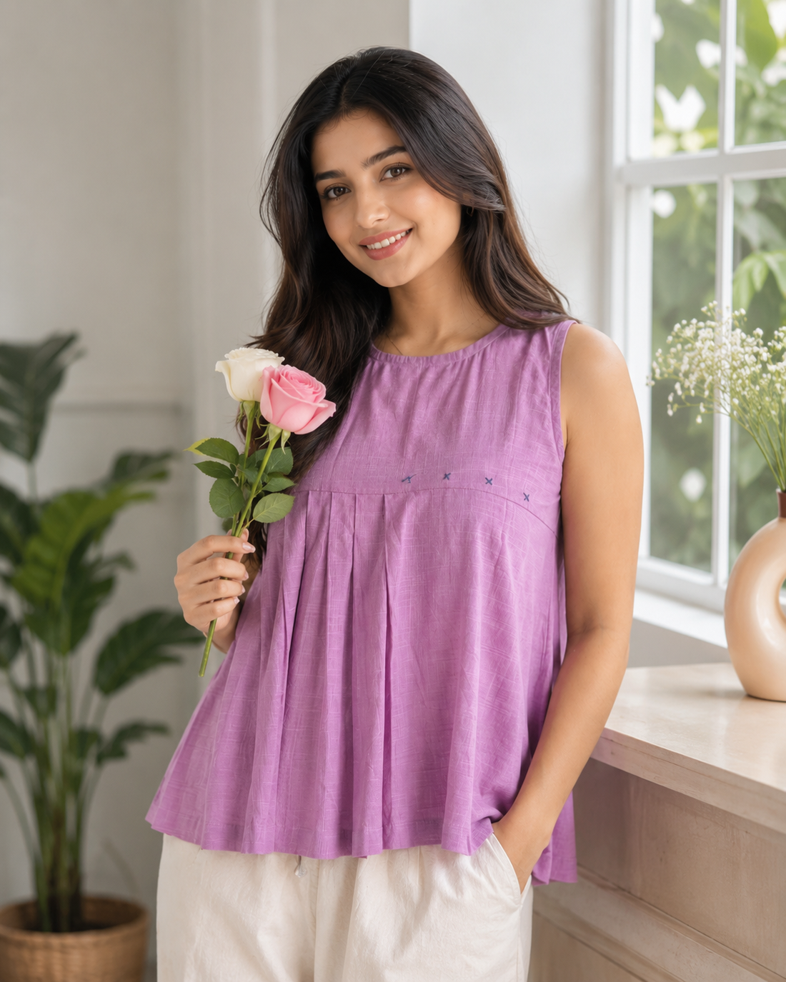 Lavender Cloud Pleats
