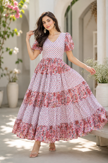 Bubbly Pink Maxi Dress