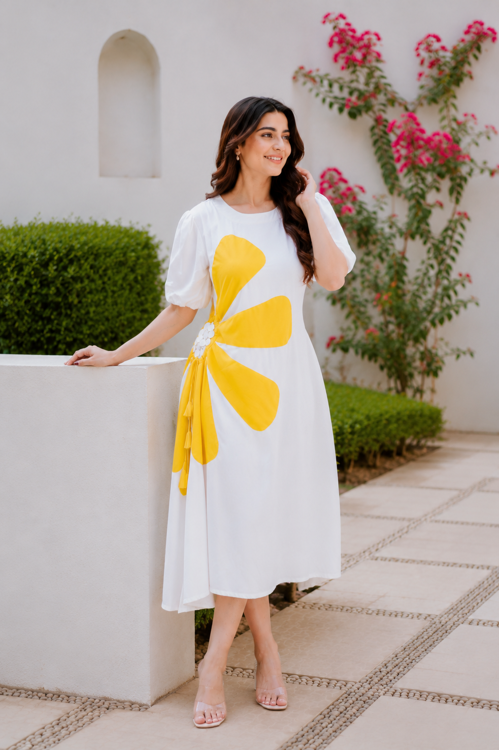Flora Bloom Midi Dress