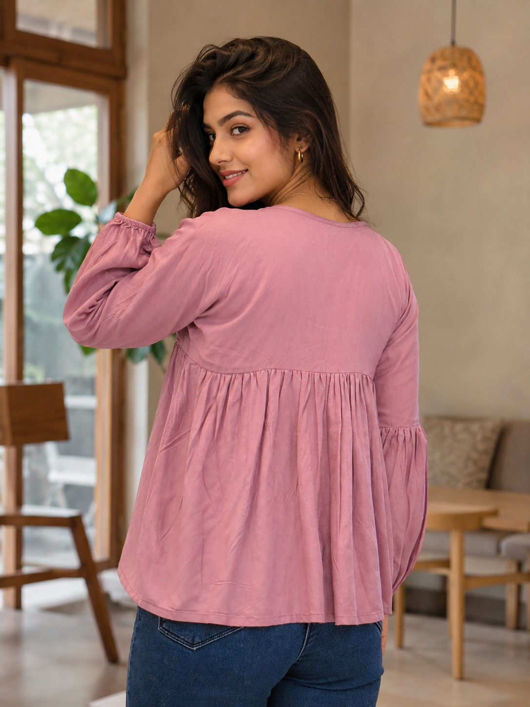 Lilac Glow Rayon Top