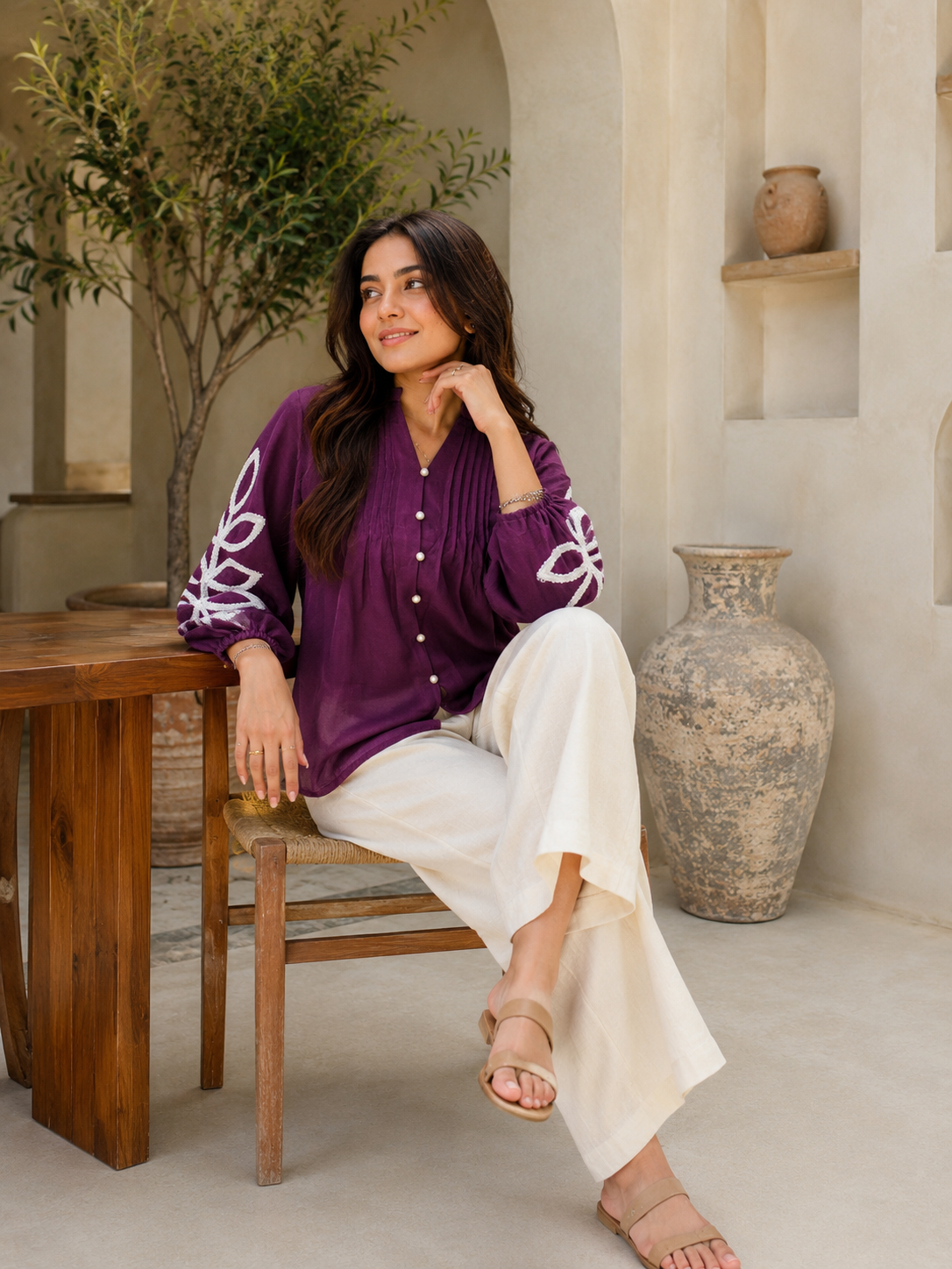 Gulabo Twist Top (Only Top)