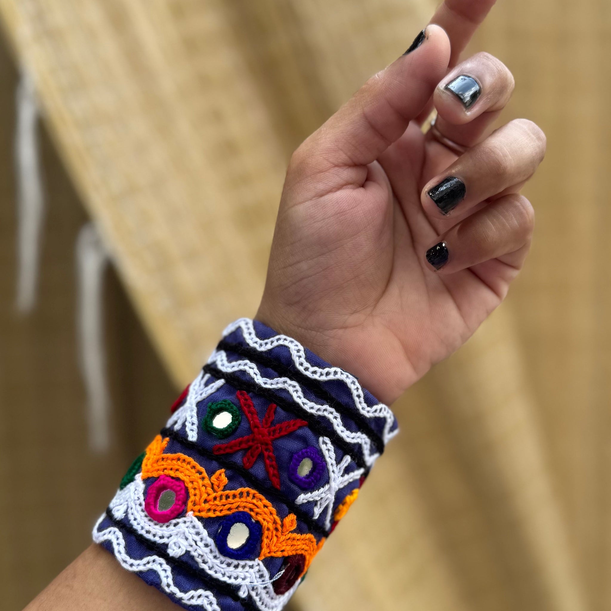 Vyara Fabric Handcuff | Bracelet
