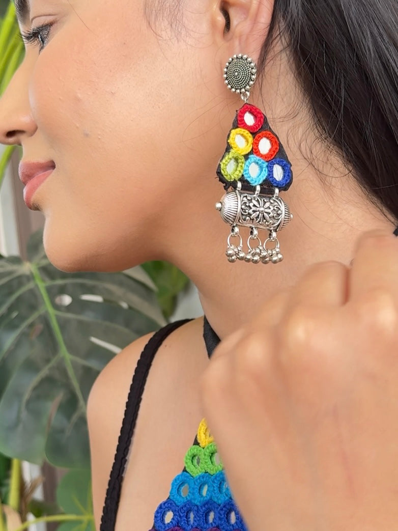 Saptrangi Necklace + Earrings + Ring Combo