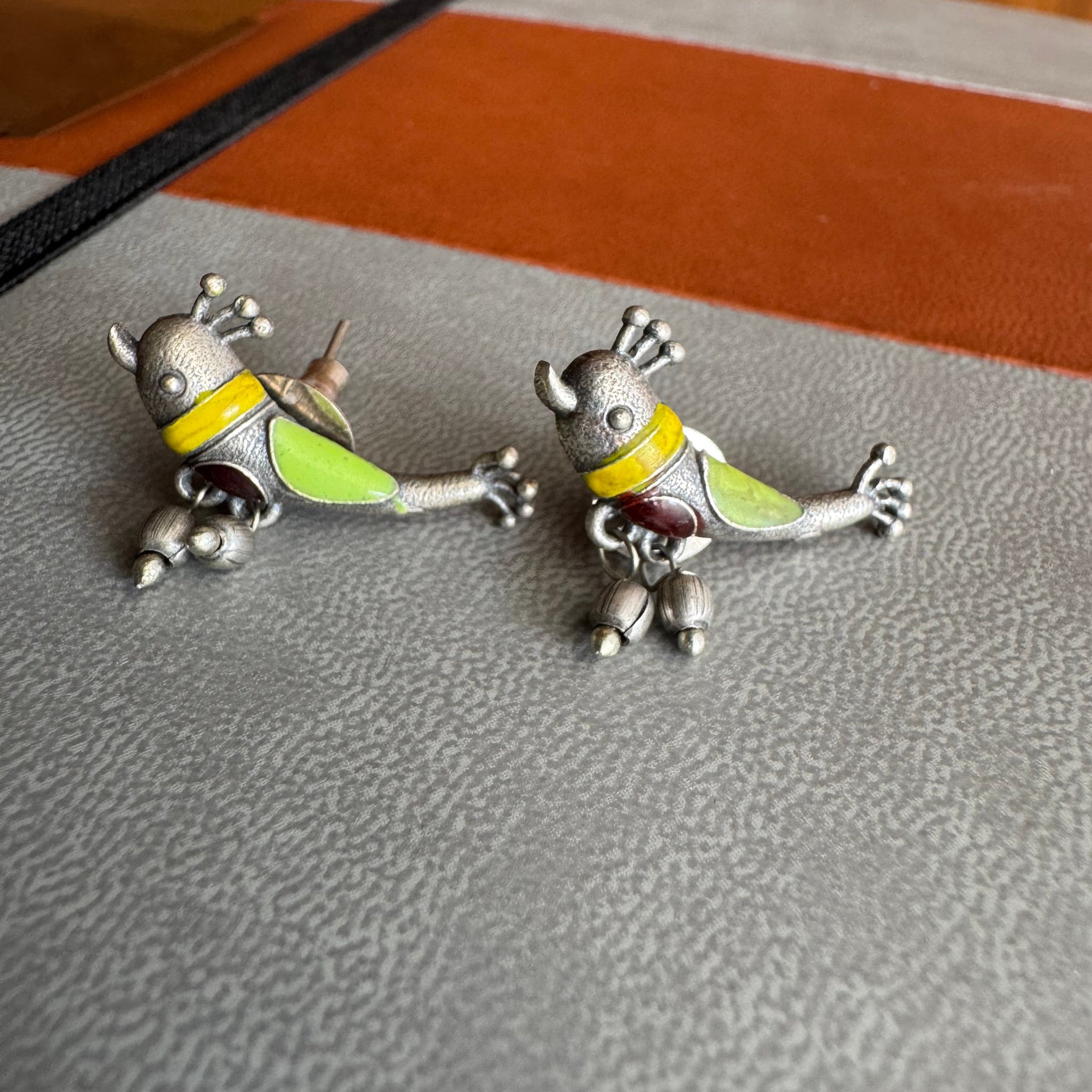 Sangita German Silver Earrings