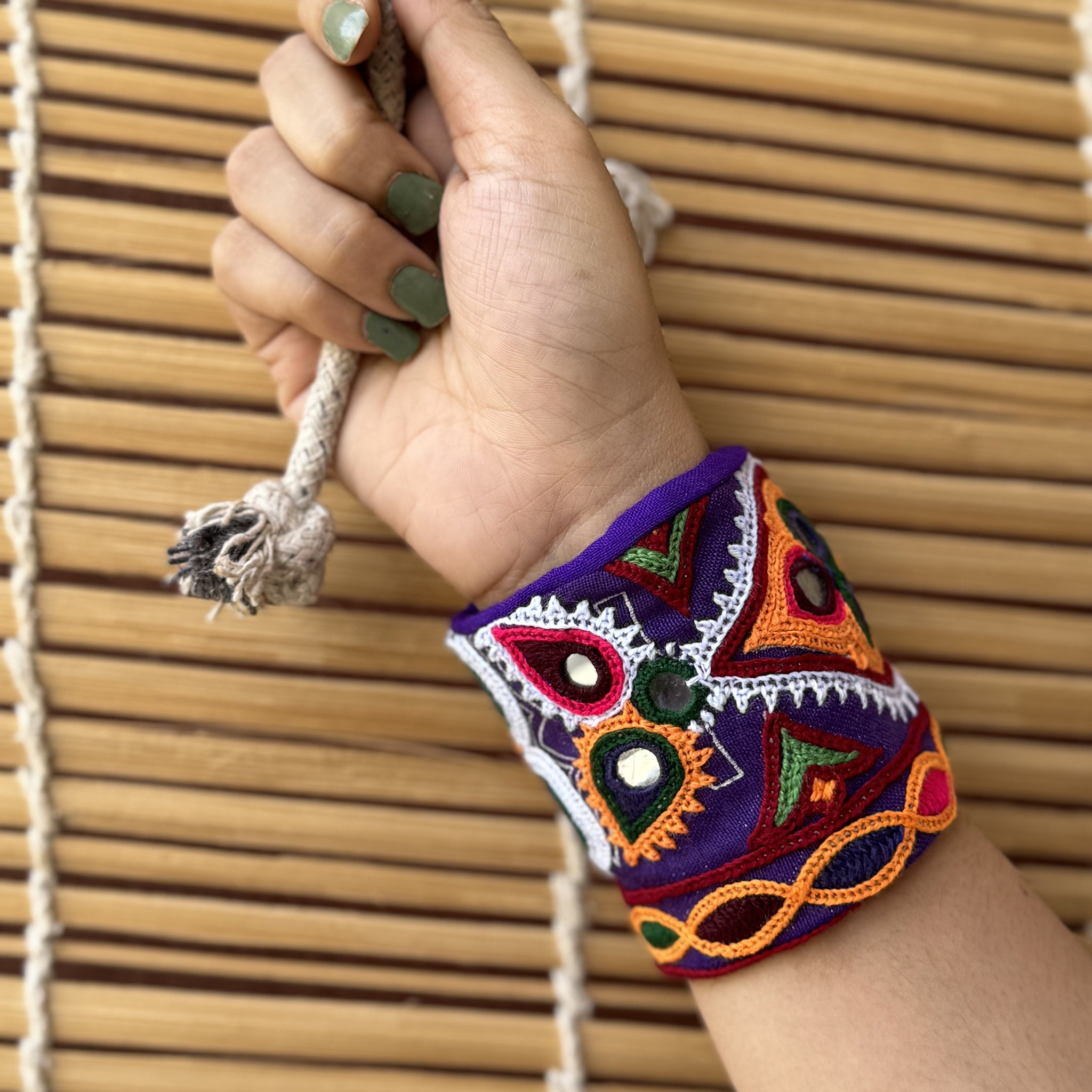 Leah Kutchi Fabric Bracelet | Handcuff