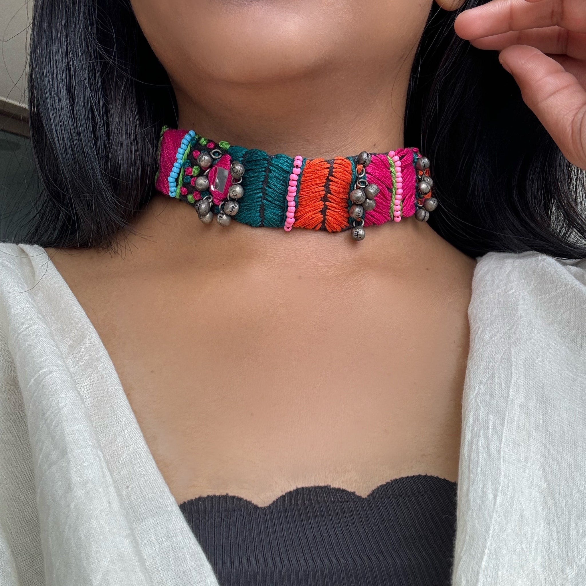 Nisha Fabric Choker | Necklace