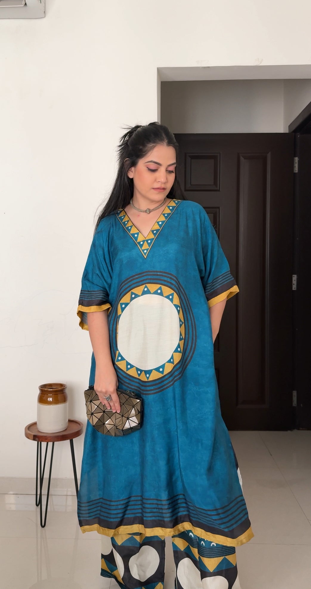 Marine navy Muslin Co-Ord Set